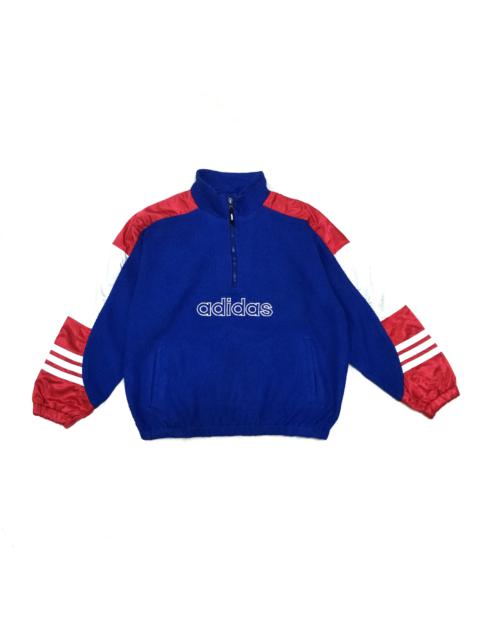 Vintage Adidas Fleece Jumper Colour Block