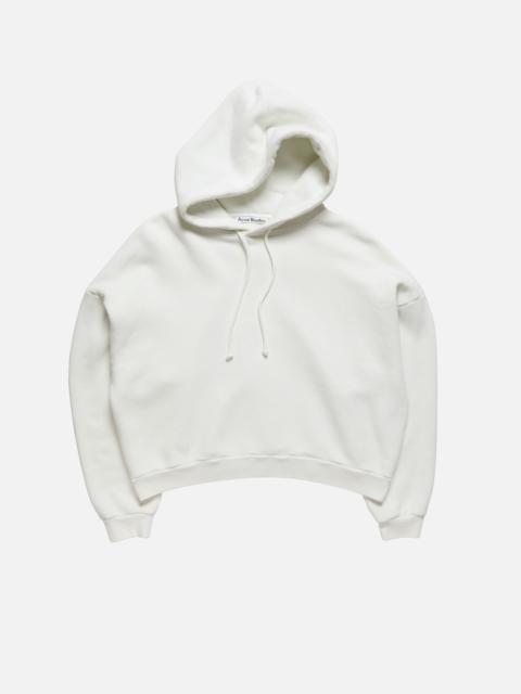 Acne Studios Logo fleece hoodie - Ice White