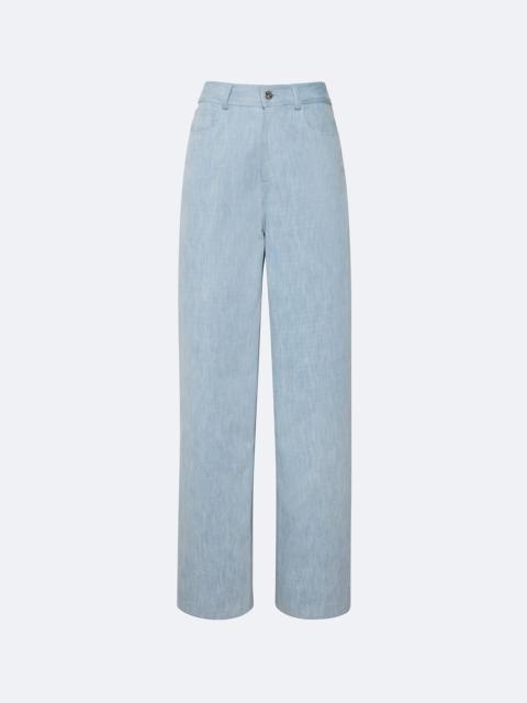 LAPOINTE Washed Denim Straight Leg Pant