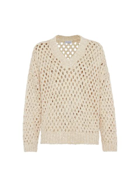 Brunello Cucinelli FISH NET SWEATER