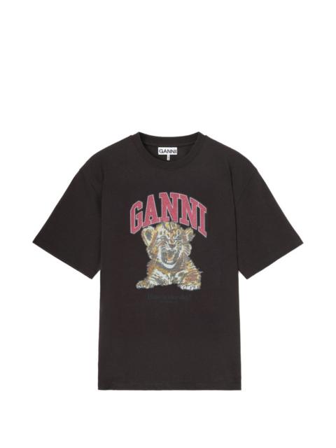 GANNI Ganni Women Printed Cotton T-Shirt
