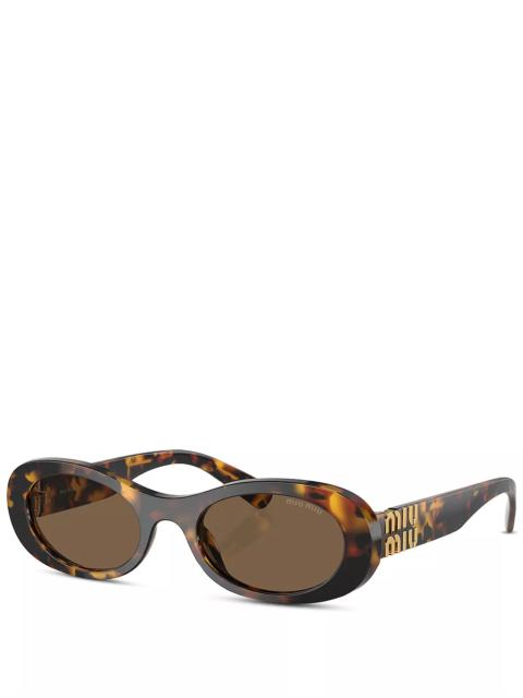 Miu Miu Oval Sunglasses, 50mm