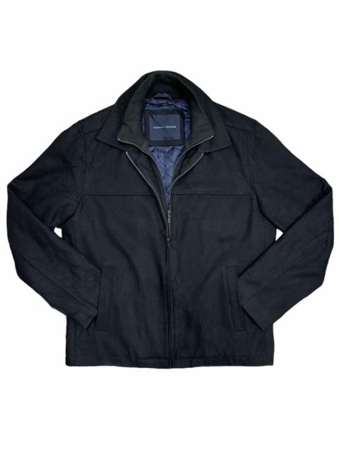 Other Designers Tommy Hilfiger Wool Zip Jacket Quilted Lining