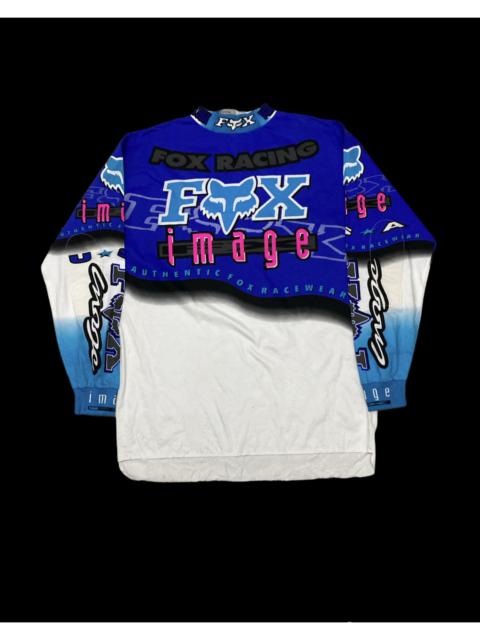 Other Designers Fox - Fox Racing Team Full Print Moto Cross Long Sleeve Shirt