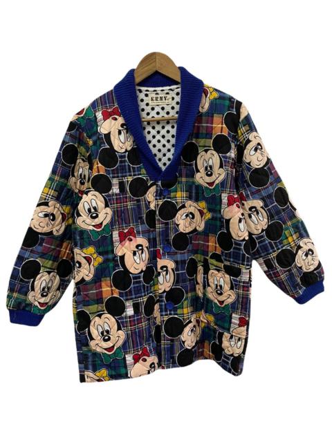 Other Designers Vintage - Mickey Mouse Luxury Homes Cardigan Winter Session Over Print