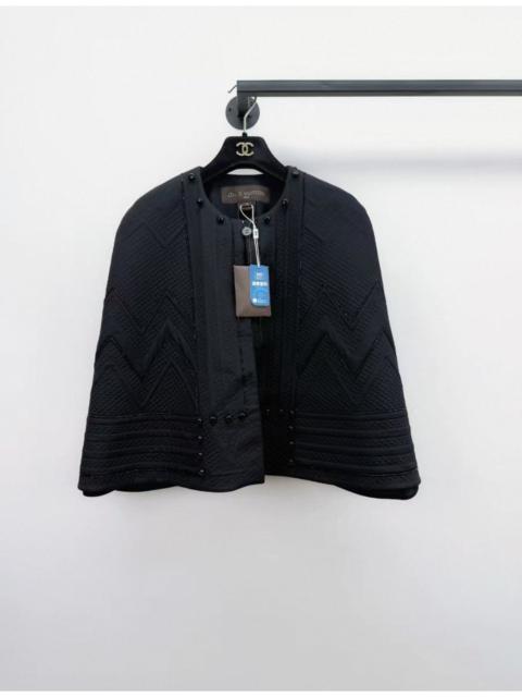 Louis Vuitton Louis Vuitton silk cape in black
