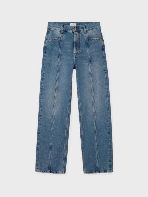 House of Dagmar Jeans Loose Fit Dark Blue Denim Light blue