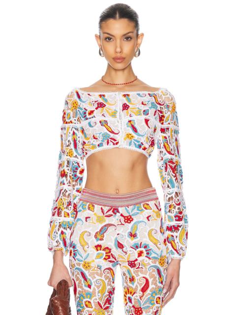 Long Sleeve Cropped Top