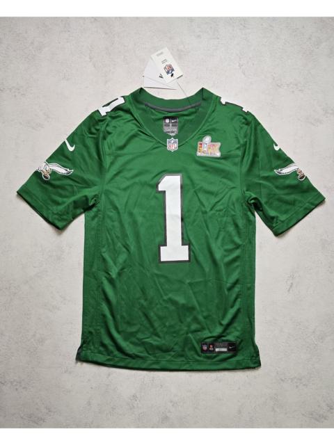 Nike Hurts #1 Eagles Alternate Game Super Bowl LIX Champs Jersey
