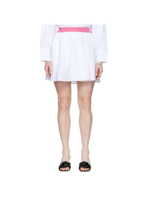 GANNI SSENSE Exclusive White Sport Skirt