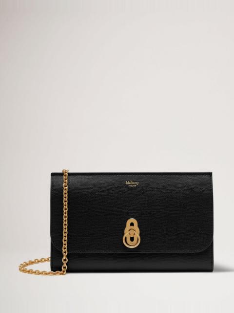 Mulberry Amberley Clutch Black Small Classic Grain