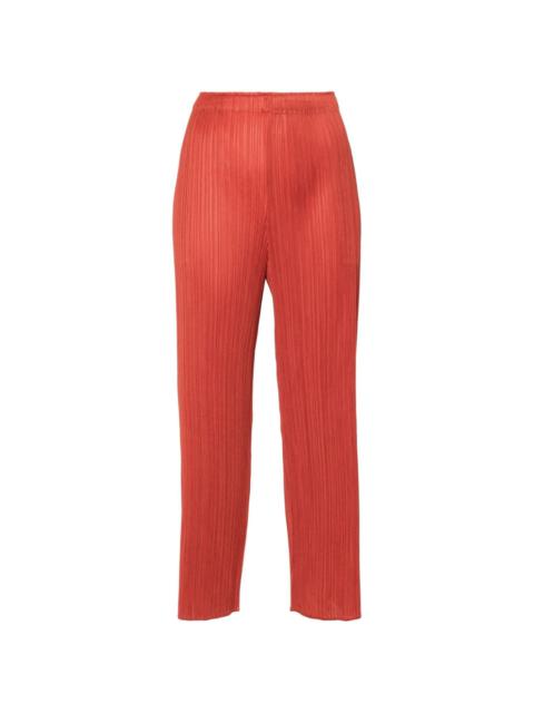 Pleats Please Issey Miyake Monthly Colors: April straight-leg trousers