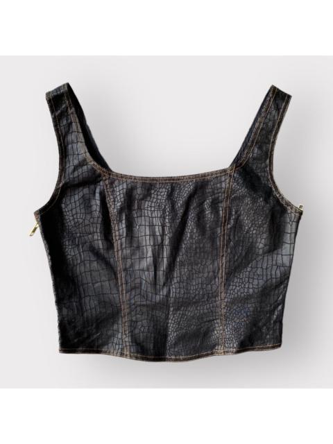 Jean Paul Gaultier JPG Reptile Print Corset