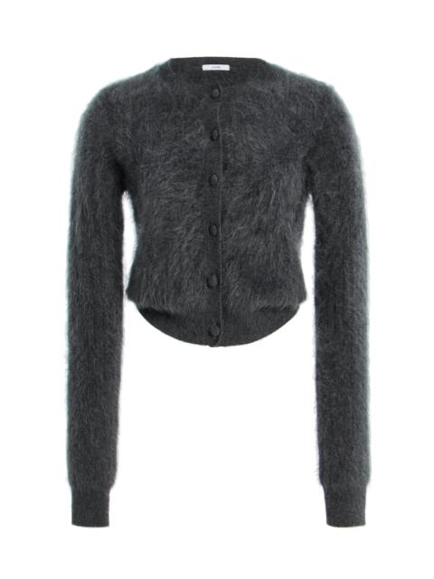 ADAM LIPPES Cruz Brushed-Cashmere Cardigan grey
