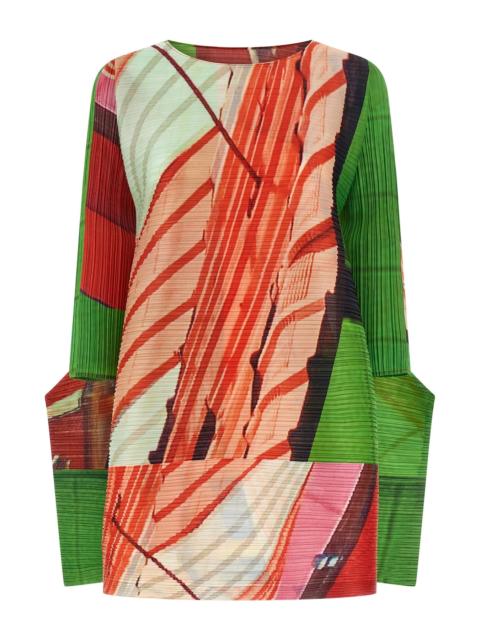 Pleats Please Issey Miyake 'City Collage' dress
