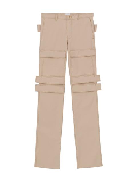 Burberry Panel Cargo Trousers Soft Fawn