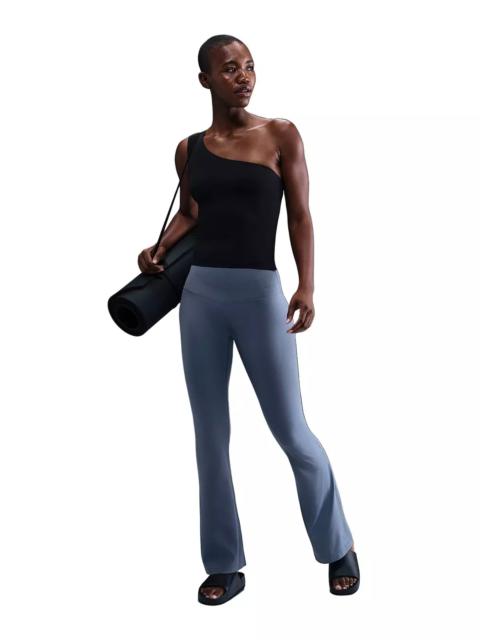 Nike Women's Zenvy High-Waisted Flare Leggings - Blue