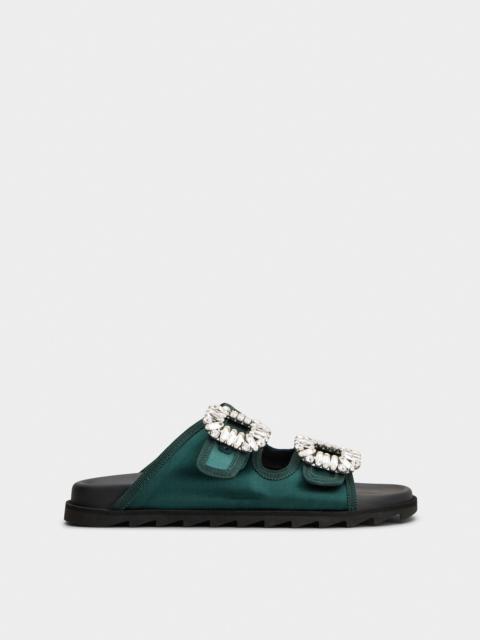 Roger Vivier Slidy Viv' Mules in satin