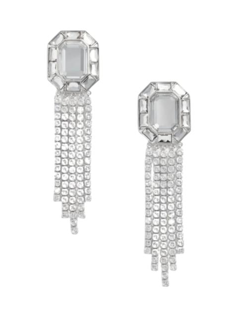 self-portrait Crystal Droplet Earrings