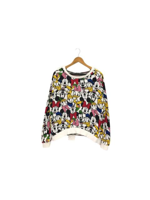 Other Designers Vintage Mickey Mouse Cartoon Full Print Sweatshirt