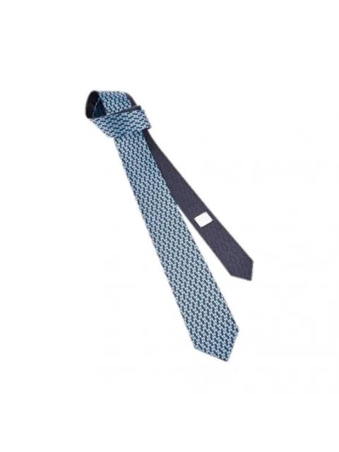 BVLGARI Bvlgari Double Multiscales Jacquard Silk Tie