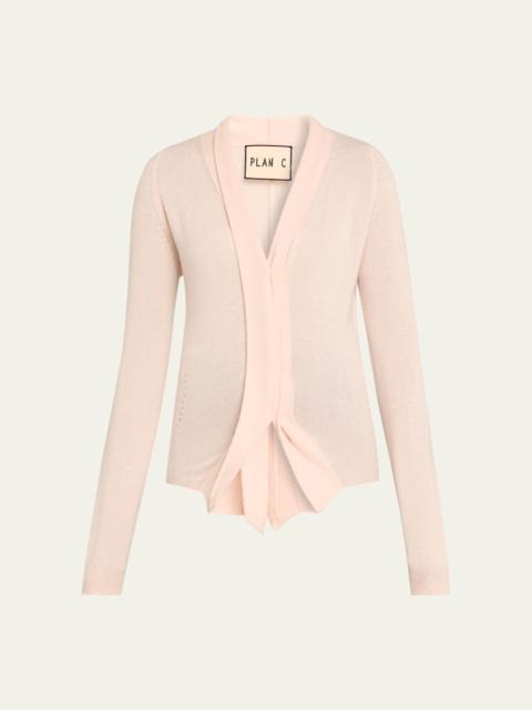 Plan C Wool V-Neck Cardigan