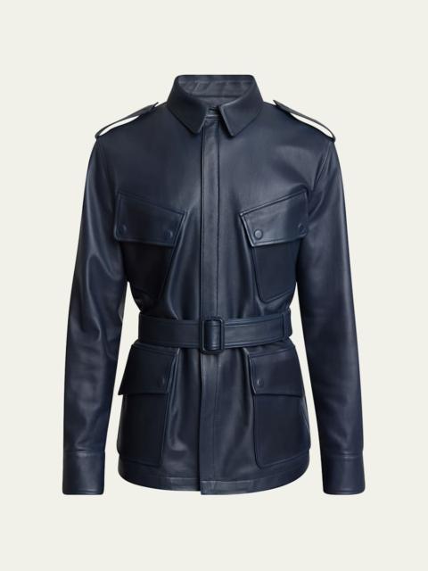 Givenchy Men's Leather Safari Jacket