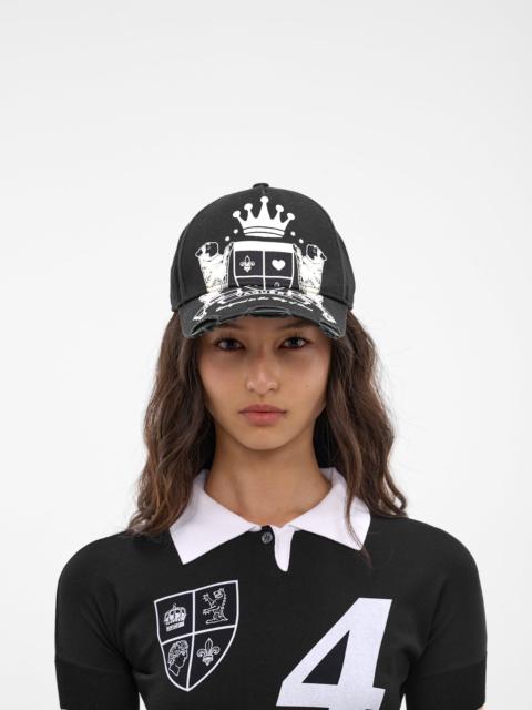 VAQUERA Black Crown Graphic Baseball Cap
