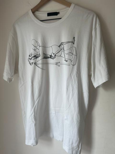 Original Fake KAWS Skeleton T-Shirt White