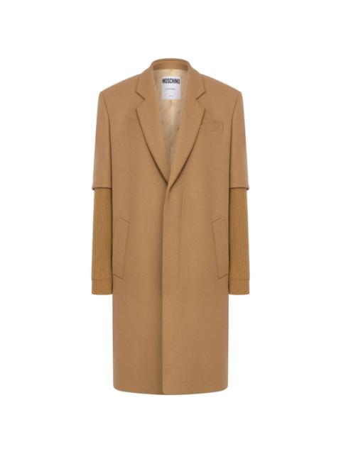 notched-lapels single-breasted coat