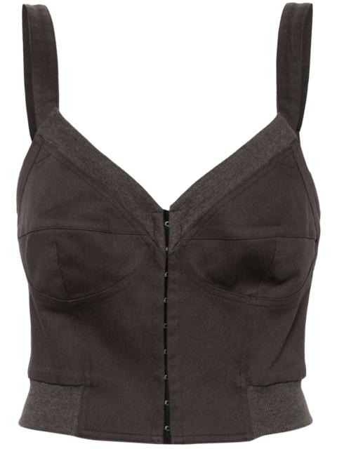 ELENA VELEZ bustier cropped tank top