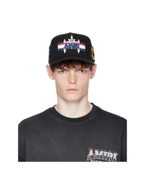AMIRI Black Station Patch Trucker Cap