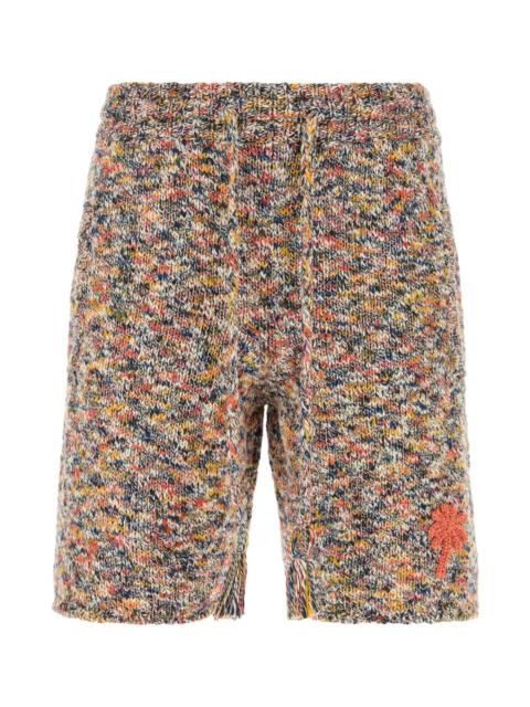 Alanui Multicolor Crochet Dust Of Light Bermuda Shorts