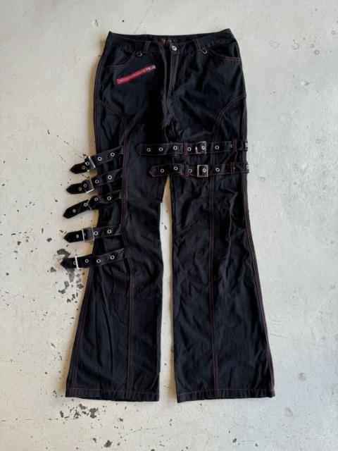 Vintage Deorat Tactical Bondage Belt Riot Punk Flared Pants