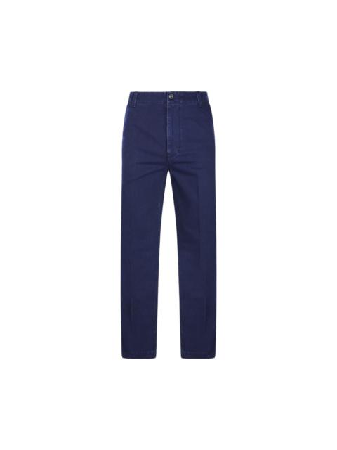 GUCCI Navy Cotton Pants