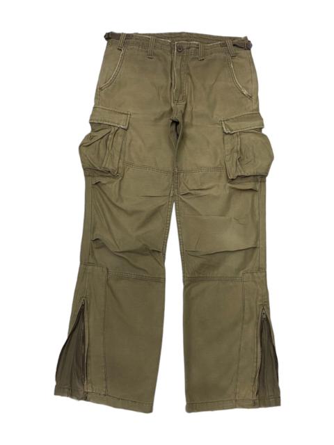 Other Designers Archival Clothing - 🔥FLARE CARGO PANTS MULTI POCKET JUNGLE STORM FLARE CARGO