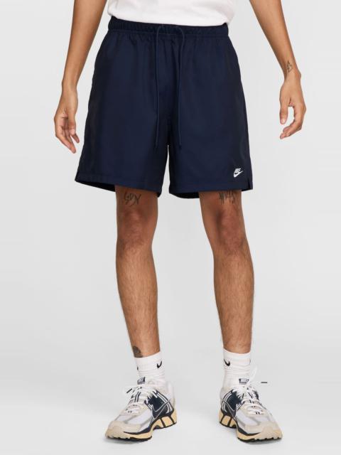 Nike Club Woven Flow Shorts in 451 Obsidn/white at Nordstrom