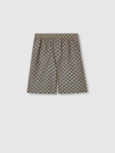 GUCCI GG linen blend shorts
