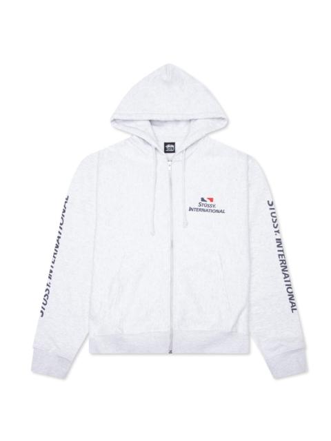 Stüssy STÜSSY INTERNATIONAL ZIP HOODIE - ASH HEATHER