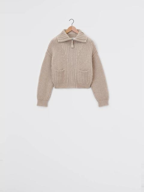 Lemaire TRUCKER COLLAR ZIPPED CARDIGAN