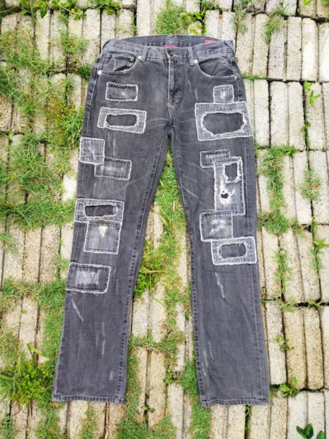 Other Designers Distressed Denim - Rare🔥Vintage Avail Japan Patches Distressed Jeans