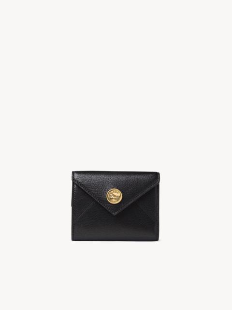 Chloé SMALL ENVELOPE TRI-FOLD IN GRAINED LEATHER