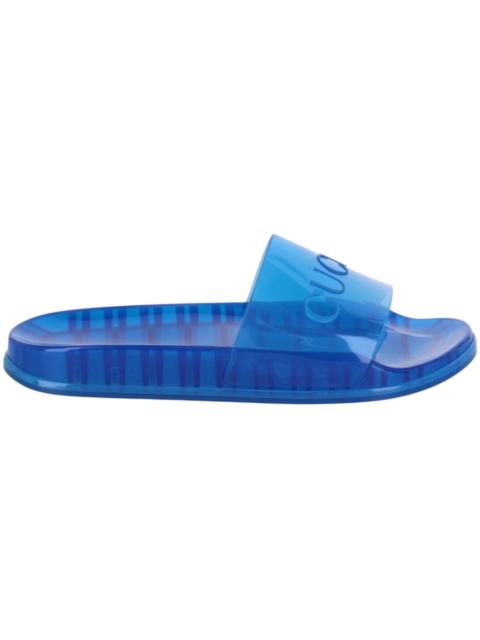 GUCCI Gucci Slide Transparent Blue