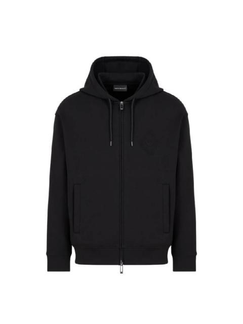 EMPORIO ARMANI Emporio Armani Embossed Eagle Hooded Sweatshirt