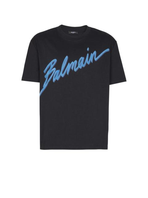 Balmain Balmain Lettre flocked T-shirt