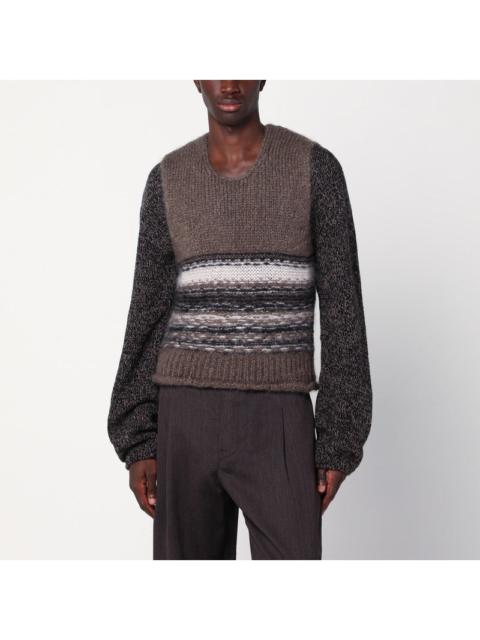 Our Legacy Our Legacy Brown Mohair And Wool Waistcoat Men