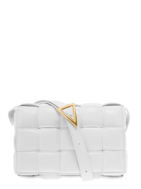 Bottega Veneta Bottega Veneta Women Bottega Veneta Woman Padded Cassette White Leather Crossbody Bag