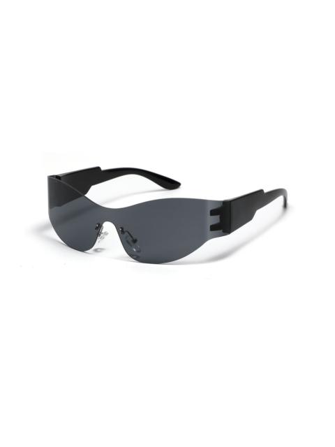Hype - Rare Vtg Y2k Avant Garde Stylist Black Sunglasses Unisex OS