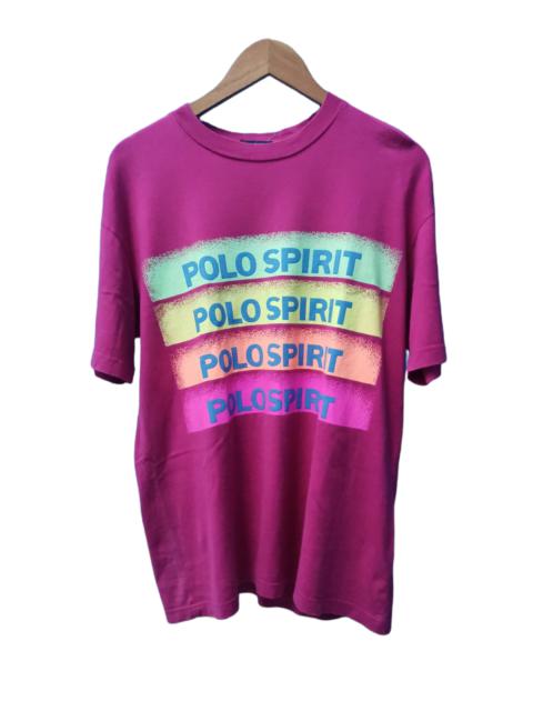 Other Designers Vintage - Vintage 90's Polo Spirit Spell Out Tee Big Logo
