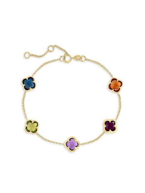 Effy 14K Yellow Gold & Multistone Bracelet